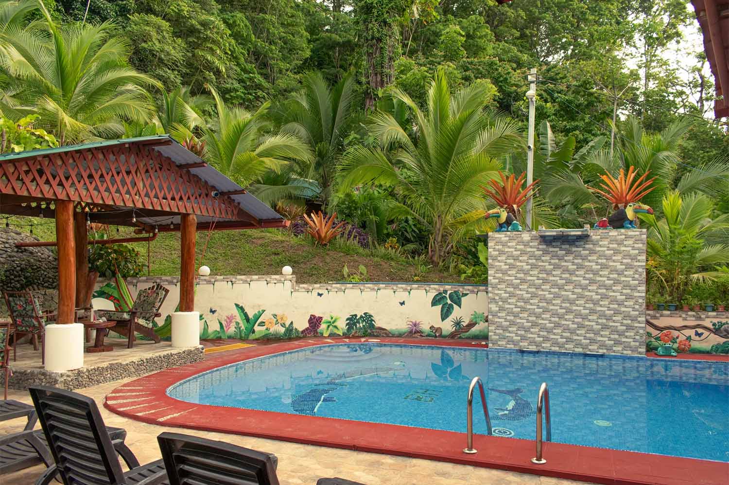 Blessed House pool area